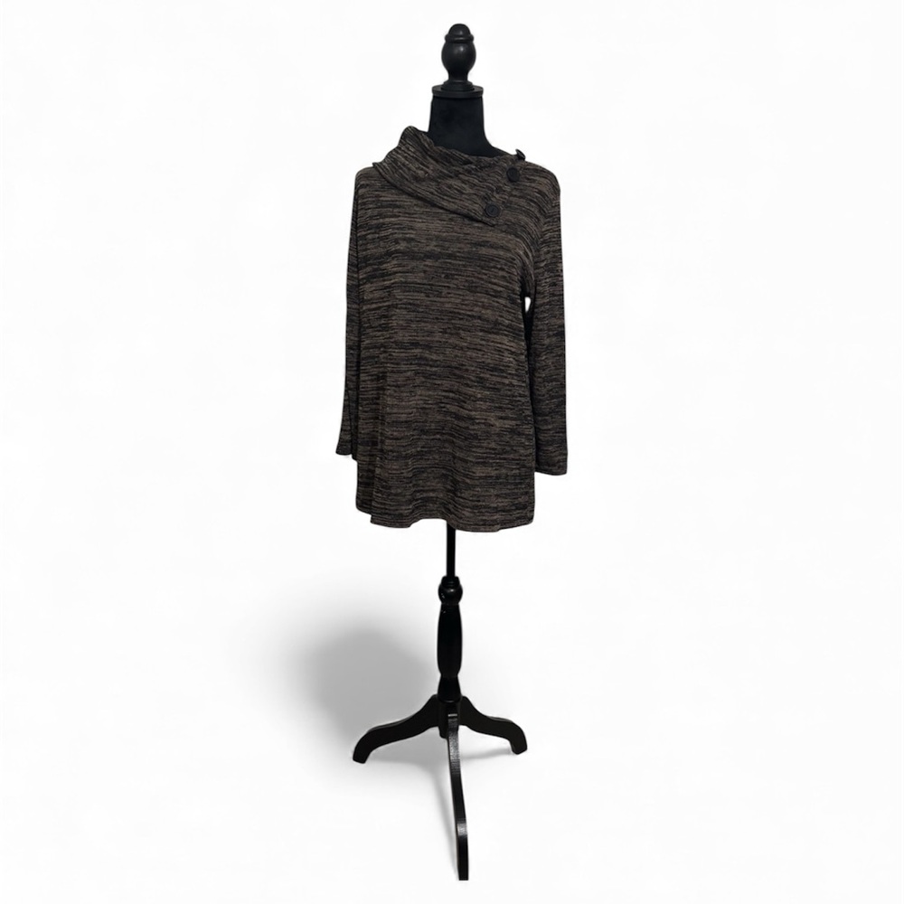 Westbound Women's Dark Brown Cowl Neck Sweater